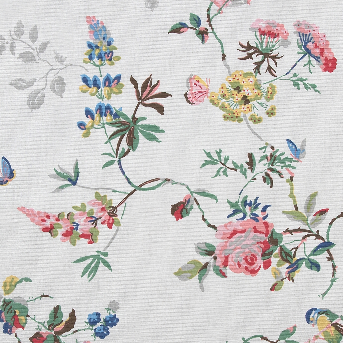 Product photograph of Cath Kidston Birds And Roses Multi Curtain from Choice Furniture Superstore.